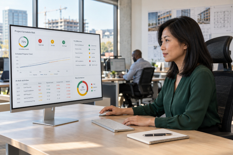 Reviewing project documents and financial data